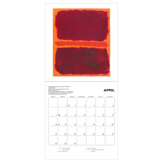 Mark Rothko 2024 mini wall calendar Calendars Tate Shop Tate